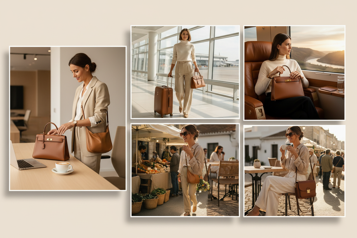 Work Travel Everyday Lifestyle Collage